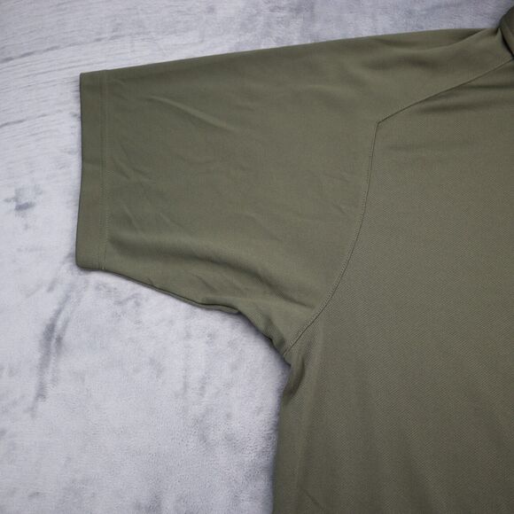 Zero Restriction Shirt Mens L Green Short Sleeve Chest Button Collared Top - Picture 10 of 16